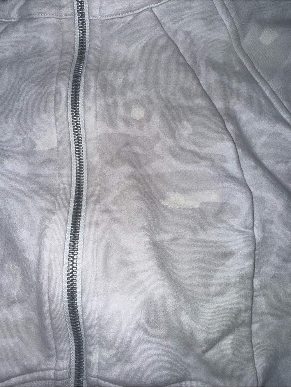 lululemon athletica White/Cream Cropped Camouflage Zip Hoodie - Picture 3 of 3